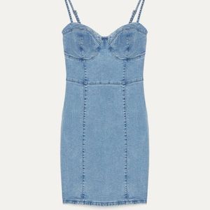 Strappy Denim Dress